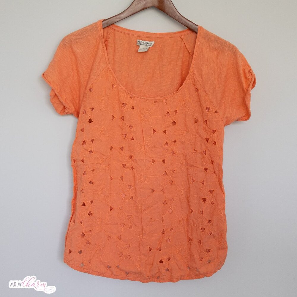 Amazon Lily Cut Out Tee, Tangerine
